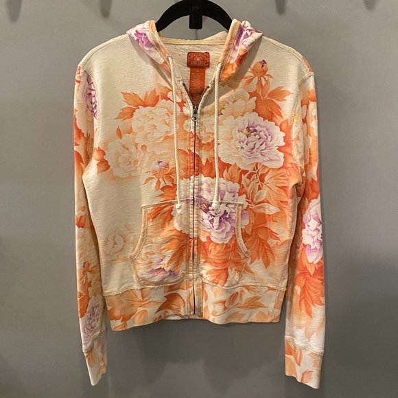 *NOT FOR SALE/SOLD* Lucky Brand Hoodie floral print (Sz XS) Multi-coloured - Picture 2 of 4